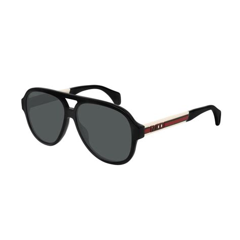 gucci pilot frame|Gucci aviator sunglasses black frame.